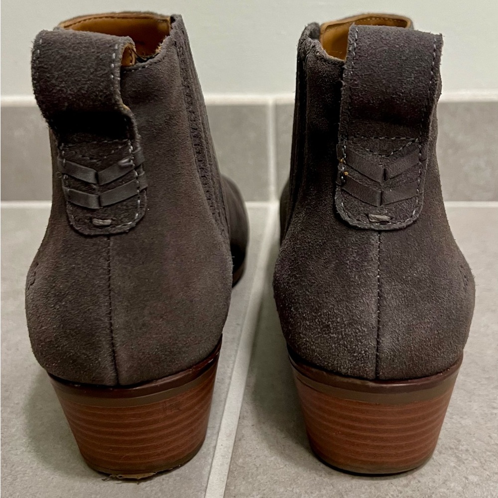 Jack Rogers Women’s Charcoal Suede Ankle Booties - Picture 4 of 9